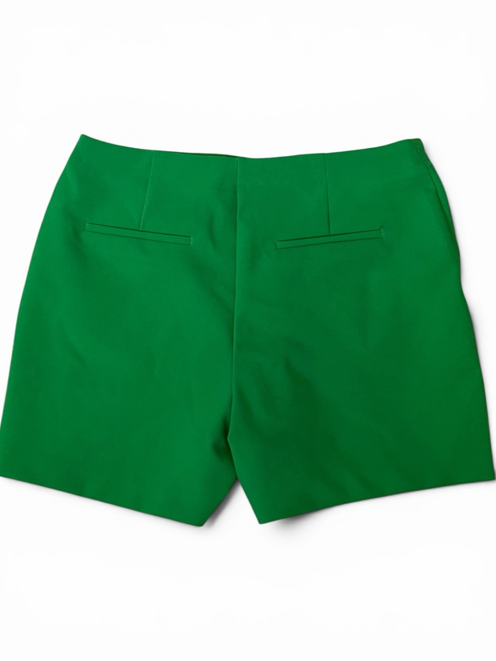 Rachel Zoe Emerald Green High-Waist Tailored Shorts - Picture 3 of 7